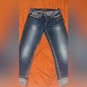 Silver Jeans Blue Ankle Cropped Denim with Fading
